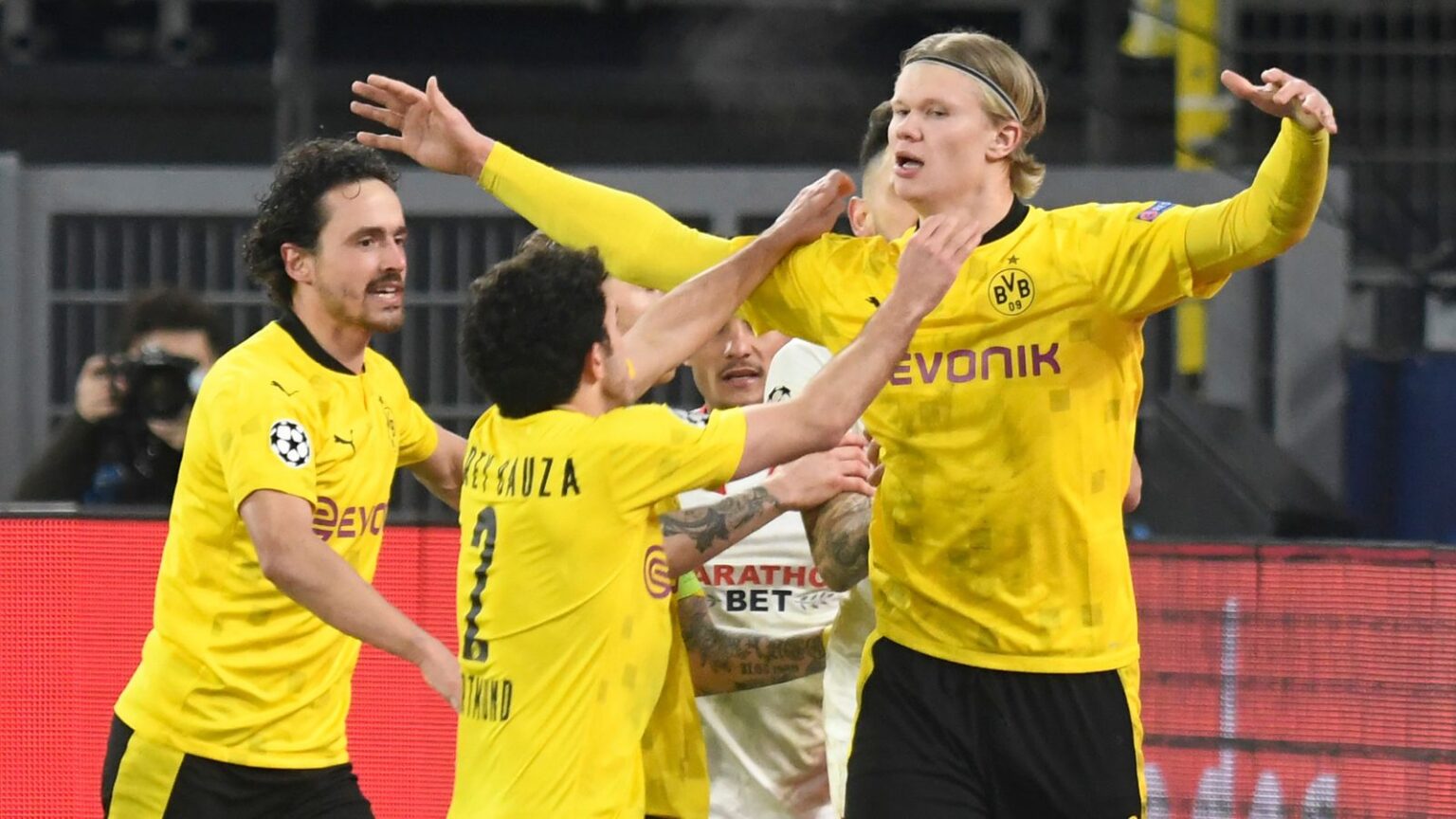 Erling Haaland shines as Dortmund dump Sevilla out of Champions League